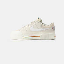 Жіночі кеди Nike Court Legacy Lift Beige White | Легкість та надійність, фото 3