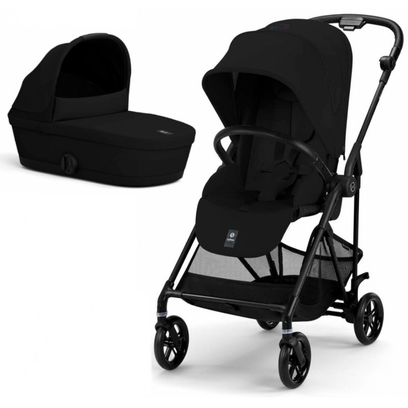 Візочок Cybex Melio 2 в 1 Carbon Magic Black