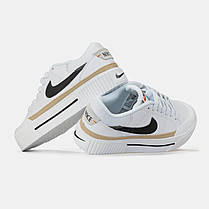 Жіночі кеди Nike Court Legacy Lift White Black | Елегантні та практичні, фото 5