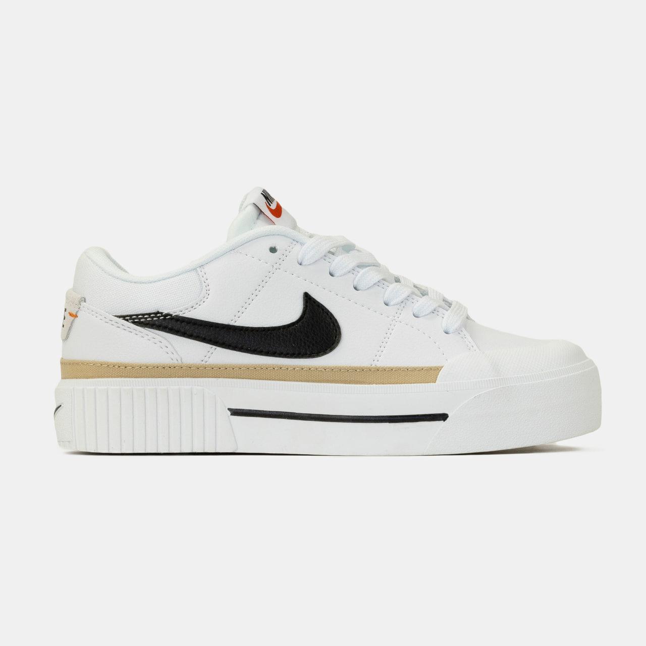 Жіночі кеди Nike Court Legacy Lift White Black | Елегантні та практичні