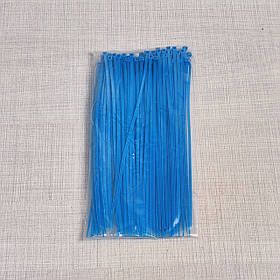 Стяжка кабельна "4х200" синій 100шт шир. 2,7мм довж. 200мм