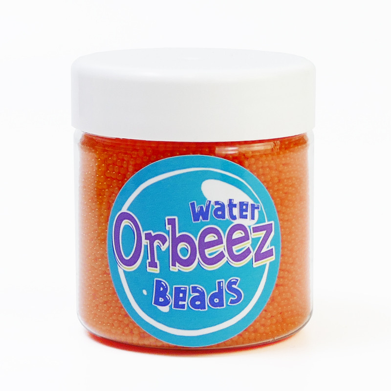 Кульки зростаючі у воді Orbeez Гідрогелеві Орбіз до 8 мм Помаранчеві 30 000 шт (01493)