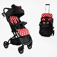 Коляска прогулянкова дитяча з чохлом на ніжки та підсклянником JOY Elegans A-12295 з алюмінієвою рамою