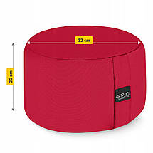 Подушка для йоги та медитації 4FIZJO Zafu кругла 32 x 20 см Red (P-5907739315526), фото 5