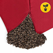 Подушка для йоги та медитації 4FIZJO Zafu кругла 32 x 20 см Red (P-5907739315526), фото 2