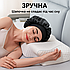 Шапочка для сну з атласу, для збереження зачіски вночі чорна, фото 4