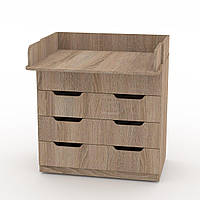 Пеленальный комод с ящиками и раскладным пеленатором Компанит