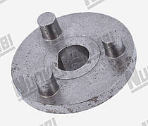 Металевий з'єднувач помпи та мотора ø 40 мм - D-отвір 11x10 мм