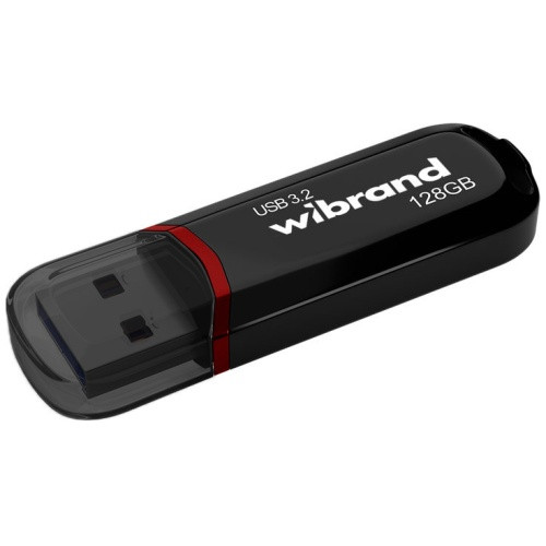 USB флеш-накопичувач Wibrand 128gb 3.2 Marten Gen1 (Чорний)