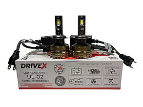 Led-лампи h7 Drivex UL-02 100 w 12v 6000 k комплект