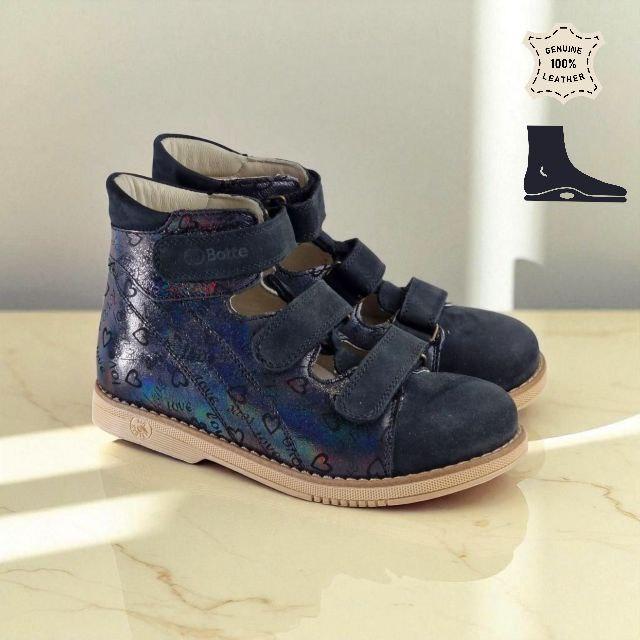 Дитяче ортопедичне взуття – ортопедичні туфлі з супінатором на дівчинку 32 р, фото 1