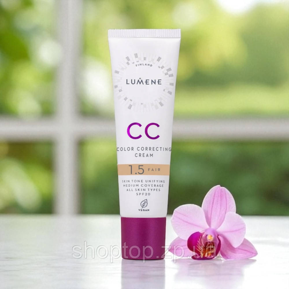 CC-крем для обличчя Lumene CC Fair Color Correcting Cream SPF 20, 30 мл, фото 1