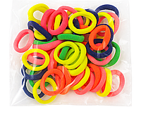 Набір резинок для волосся 50 шт, кольорові, м які, для дітей (тип 1)
