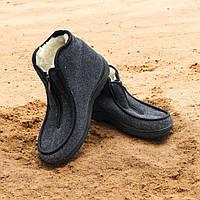 Ботинки робочие Размер 44, Обувь зимняя рабочая для мужчин, Теплые тапочки чуни, Бурки NJ-890 на овчине