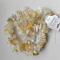 Бусини самородки цитрин 12х5 мм 85 см