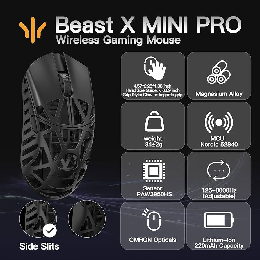 Комплектация WLmouse BEAST X MINI Pro