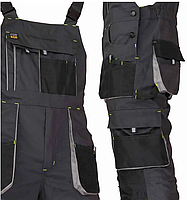 Спецодяг комбінезон робочий / штани захисні на лямках робочий одяг, робочий напівкомбінезон, фото 5