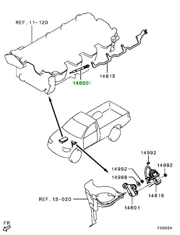 Свічка розжарювання DENSO DG655 Митсубиси L200, Паджеро, Паджеро Спорт 2005-2024 OEM 1820A009