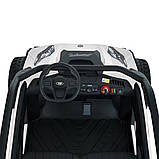 Двомісний потужний дитячиій електромобіль джип, білий, фото 5