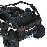 Двомісний потужний дитячиій електромобіль джип, білий, фото 7