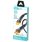 Кабель ANSTY S-053-PT Type-C to Type-C 100W 1M Nylon LED White, фото 2