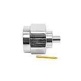 Роз'єм N-male Jiangsu штекерний, латунний, під кабель RG402, RG141, 0,2 кг, 110x110x110 мм, фото 4