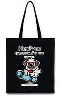 Екосумка з друком "НажРуся" (колір чорний) (28044)