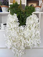 Штучна гліцинія . Гілки декоративної білої гліцинії ( 110 см ), фото 3