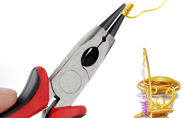 Круглогубці 130мм для роботи з дротом, плоскогубці ювелірні з круглими носиками