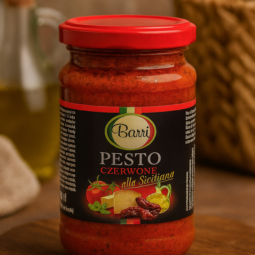 Соус Песто червоне Barri Pesto Czerwone 190г. Польща, фото 1
