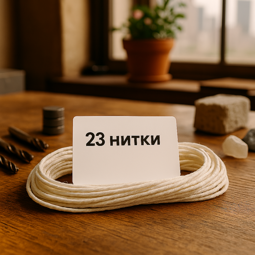 Гніт-косичка 23 нитки для свічок Проміс-Плюс, 10 м