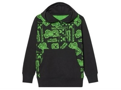 Худі дитяче для хлопчика Minecraft чорне розмір 122-128, фото 1