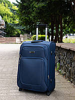 Валіза Wings 2502 тканинна мала (S) на 2-х колесах синя