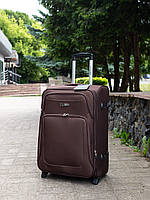 Валіза Wings 2502 тканинна мала (S) на 2-х колесах кавова