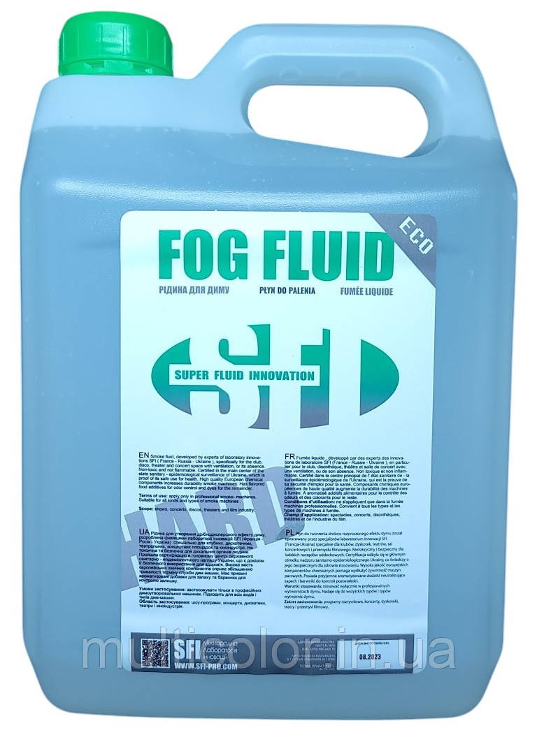 Рідина для диму Важка Еко SFI Fog Eco Hard 5 л, фото 1