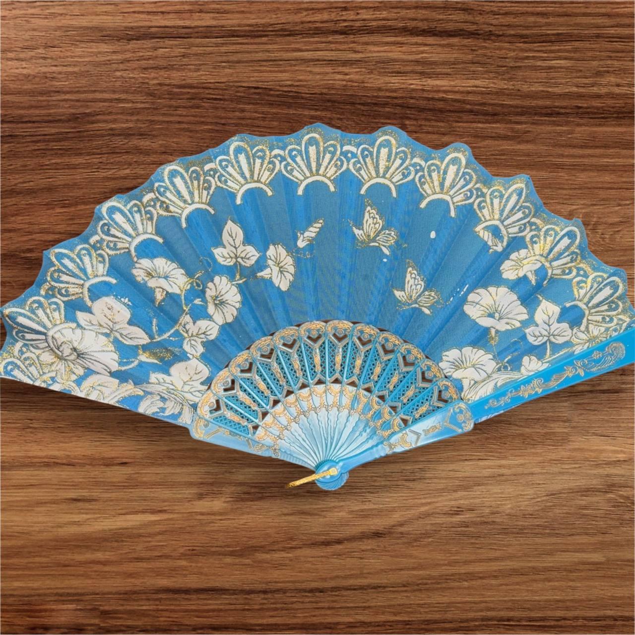 Віяло складне, кишенькове тканинне одностороннє, фото 1