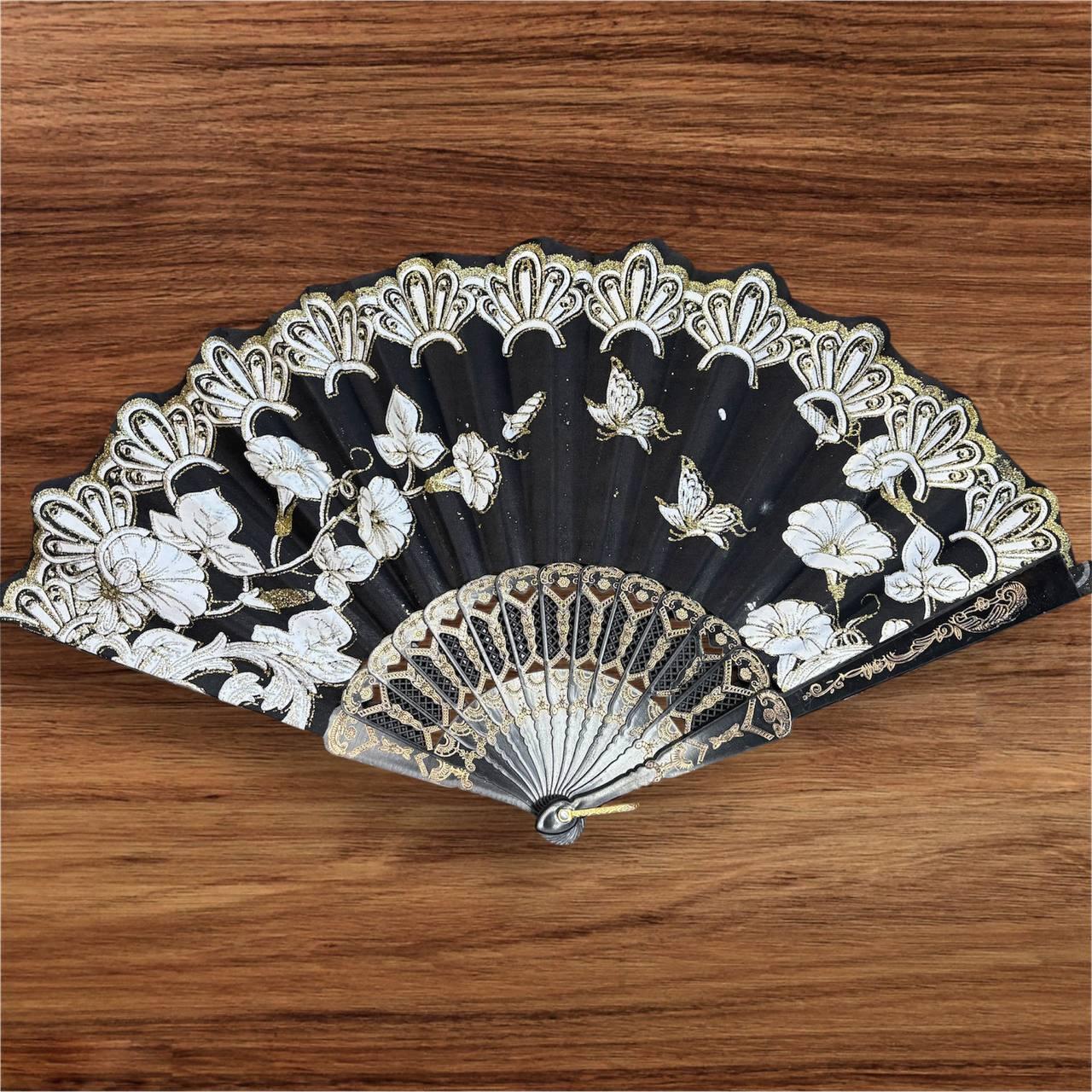 Віяло складне, кишенькове тканинне одностороннє, фото 1