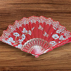 Віяло складне, кишенькове тканинне одностороннє