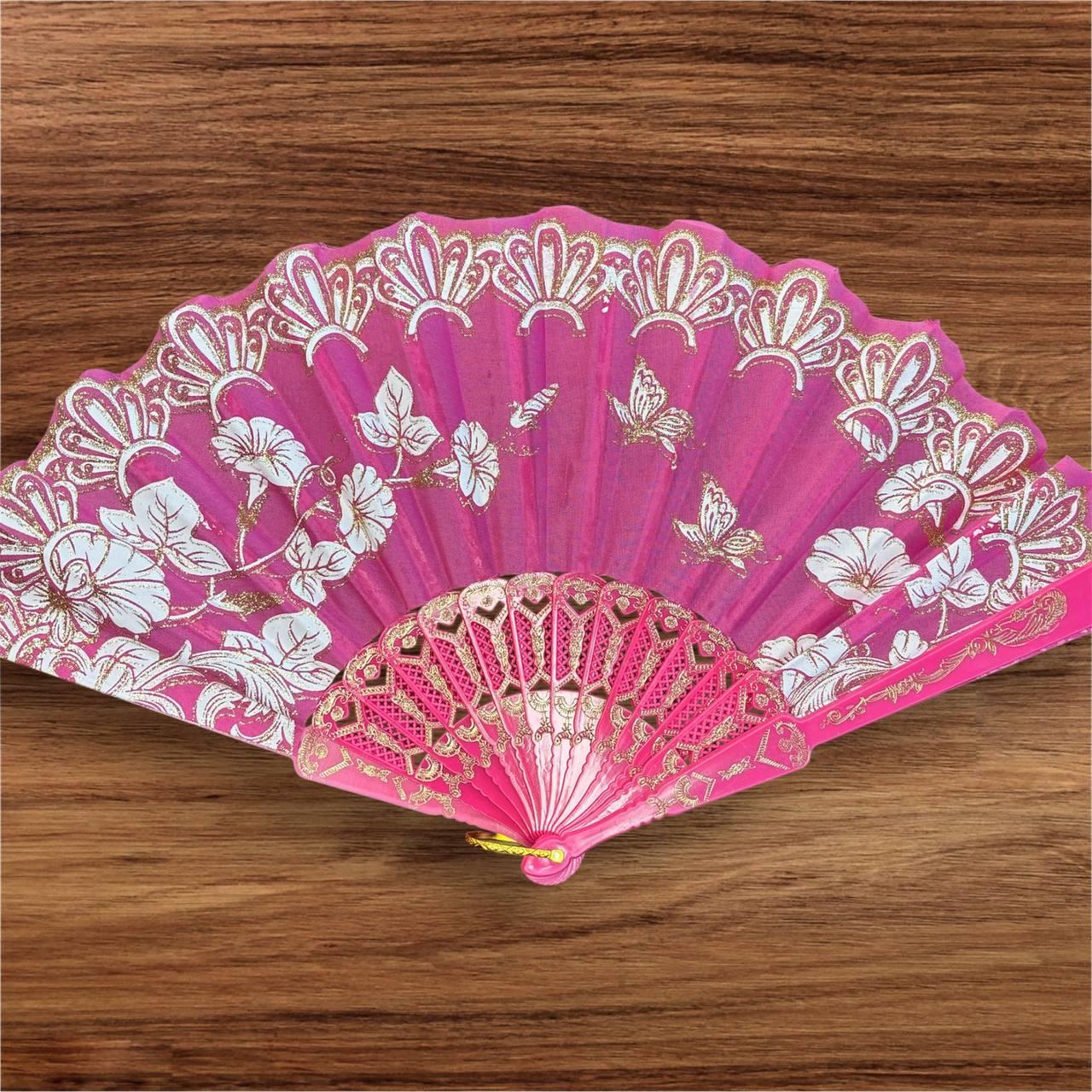 Віяло складне, кишенькове тканинне одностороннє, фото 1