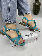 М'ятні жіночі босоніжки Dessy 247-0-16 37, фото 2