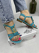 М'ятні жіночі босоніжки Dessy 247-0-16 37, фото 3