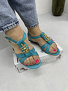 М'ятні жіночі босоніжки Dessy 247-0-16 37, фото 4