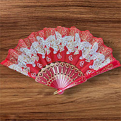 Віяло складне, кишенькове тканинне одностороннє