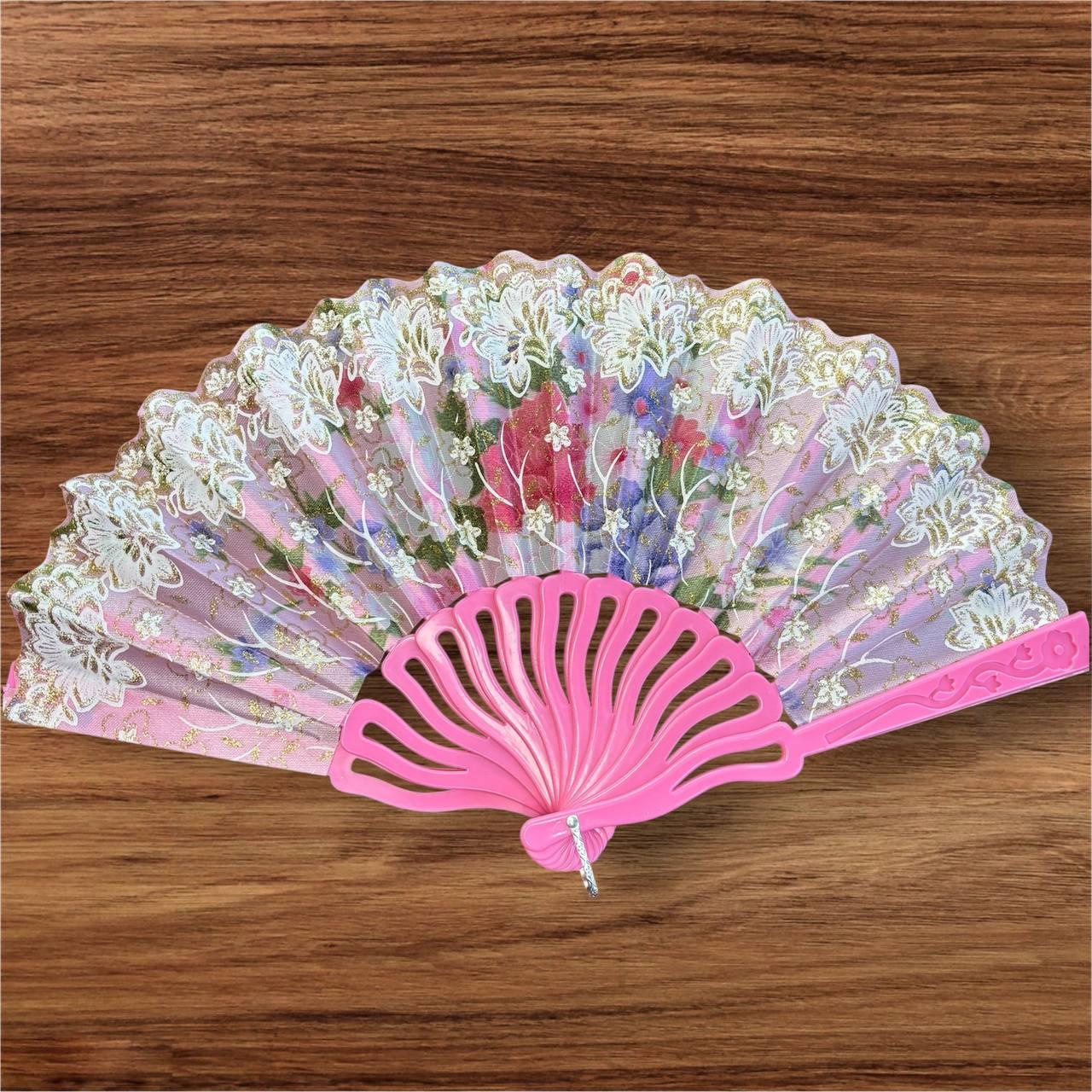 Віяло складне, кишенькове тканинне одностороннє, фото 1