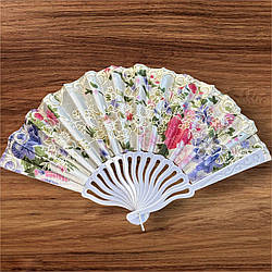 Віяло складне, кишенькове тканинне одностороннє