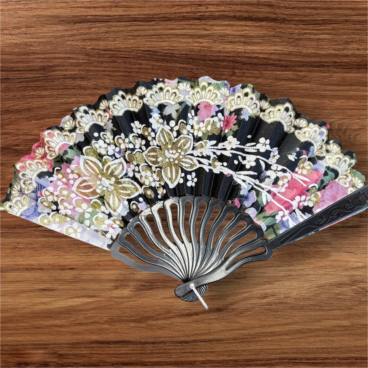 Віяло складне, кишенькове тканинне одностороннє, фото 1