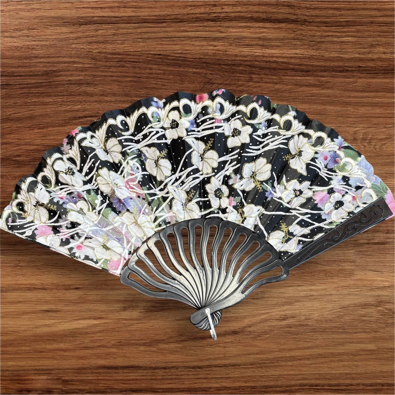 Віяло складне, кишенькове тканинне одностороннє, фото 1