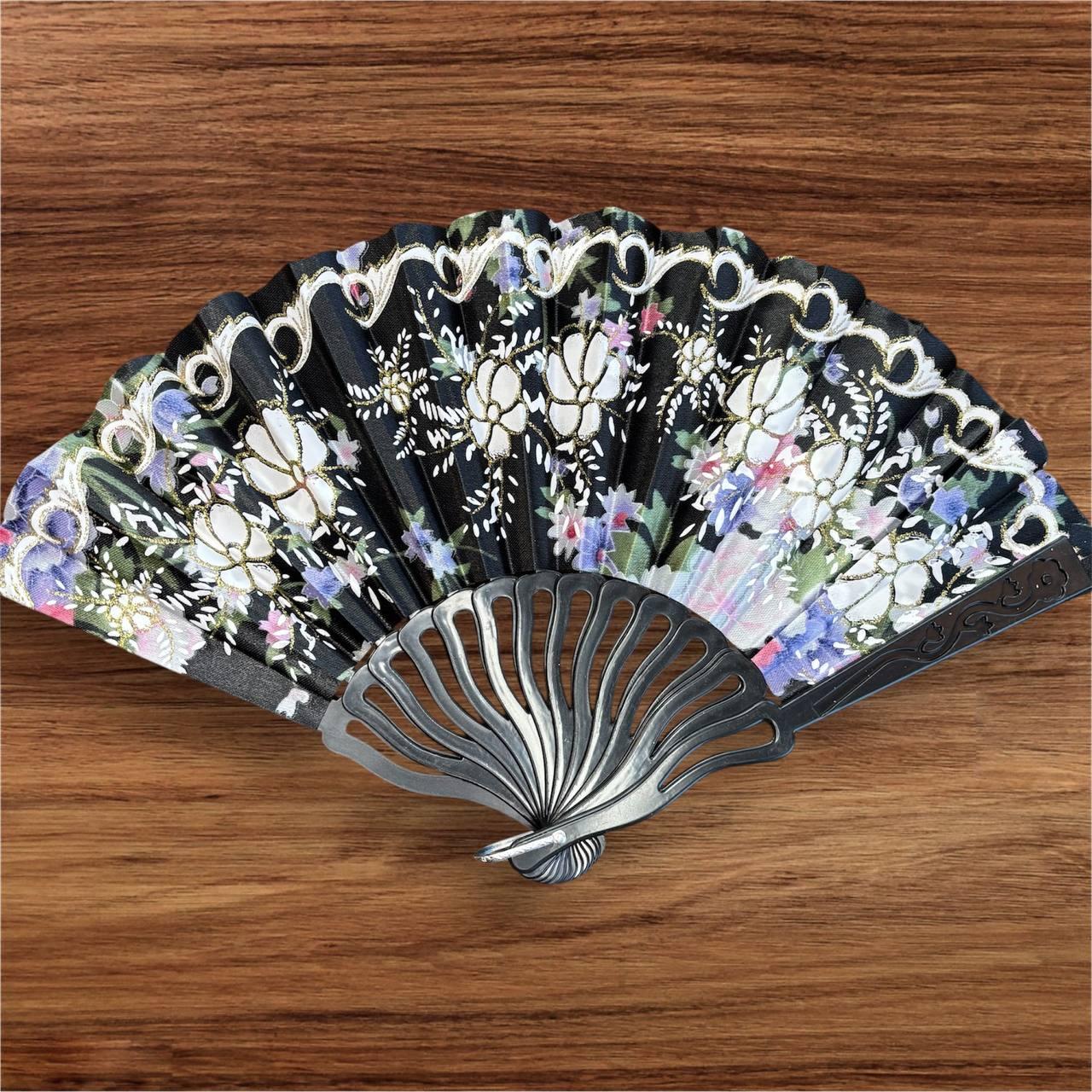 Віяло складне, кишенькове тканинне одностороннє, фото 1