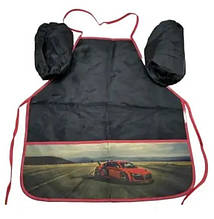 Дитячий фартух із нарукавниками, Чорний