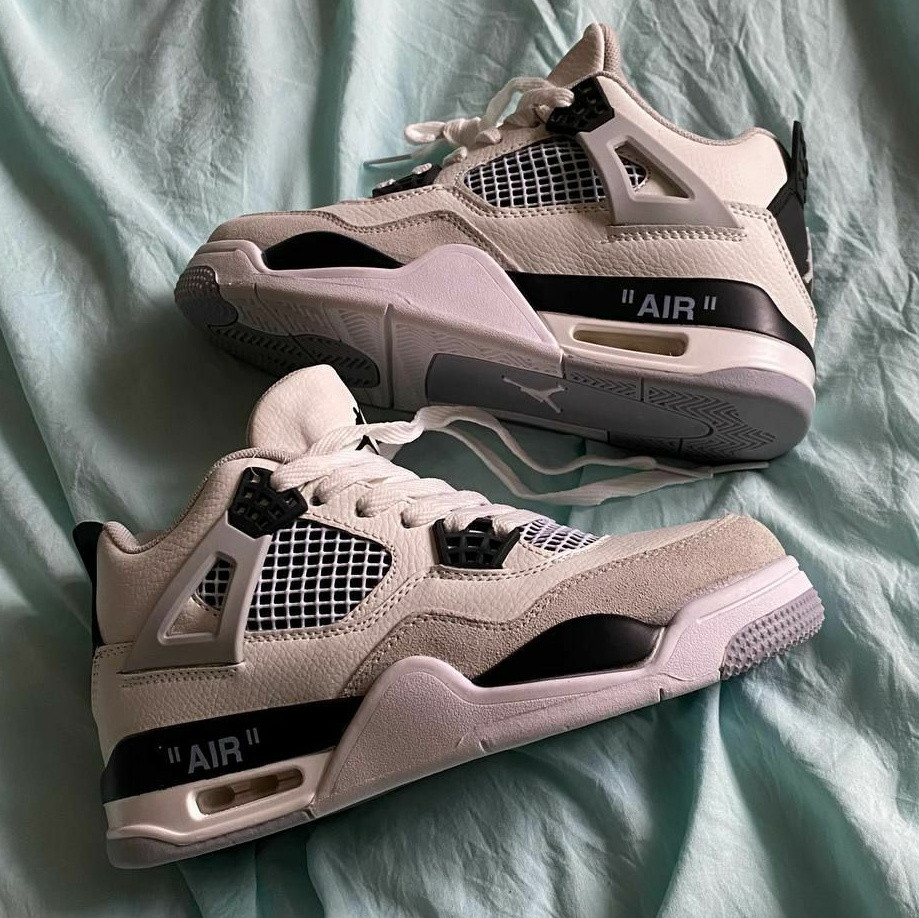 Nike Air Jordan 4 •Military Black•, фото 1